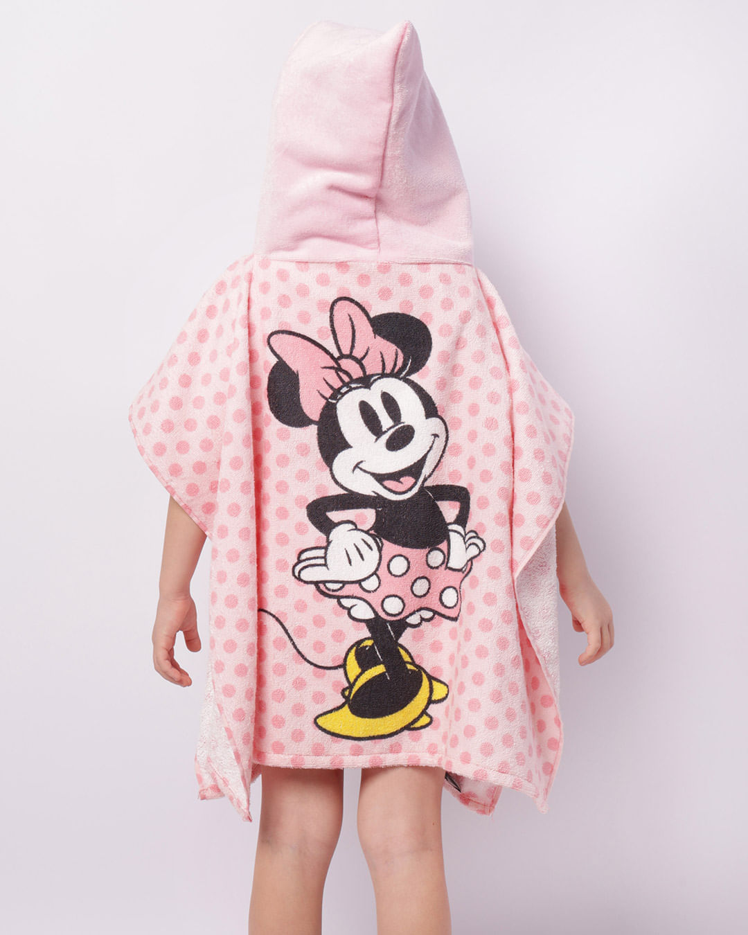 Toalha-Poncho-Inf-Minnie-Power---Rosa