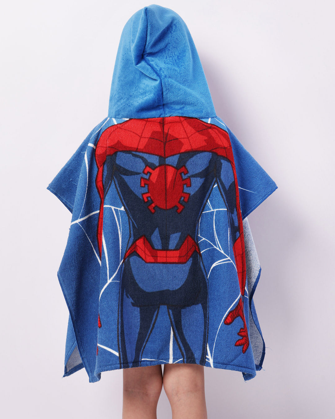 Toalha-Poncho-Inf-Spider---Azul