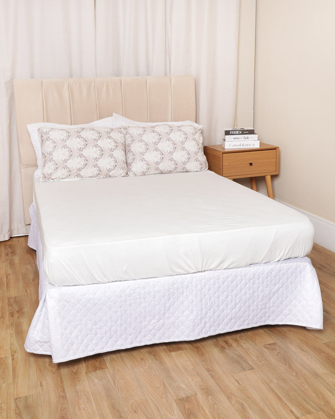 Jg-De-Cama-King-Slim-3-Pcs-Etnico---Bege-Floral