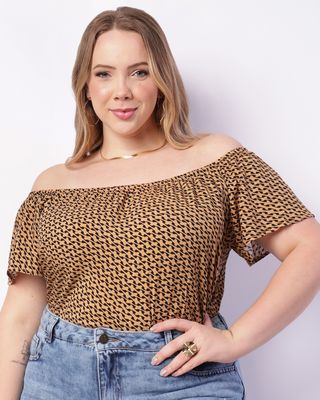 Blusa-Plus-Size-Feminina-Ciganinha-Viscose-Estampada-Bege