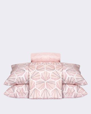 Jogo-De-Cama-Casal-Capri-Sor-4-Pc---Rosa-Geometrico