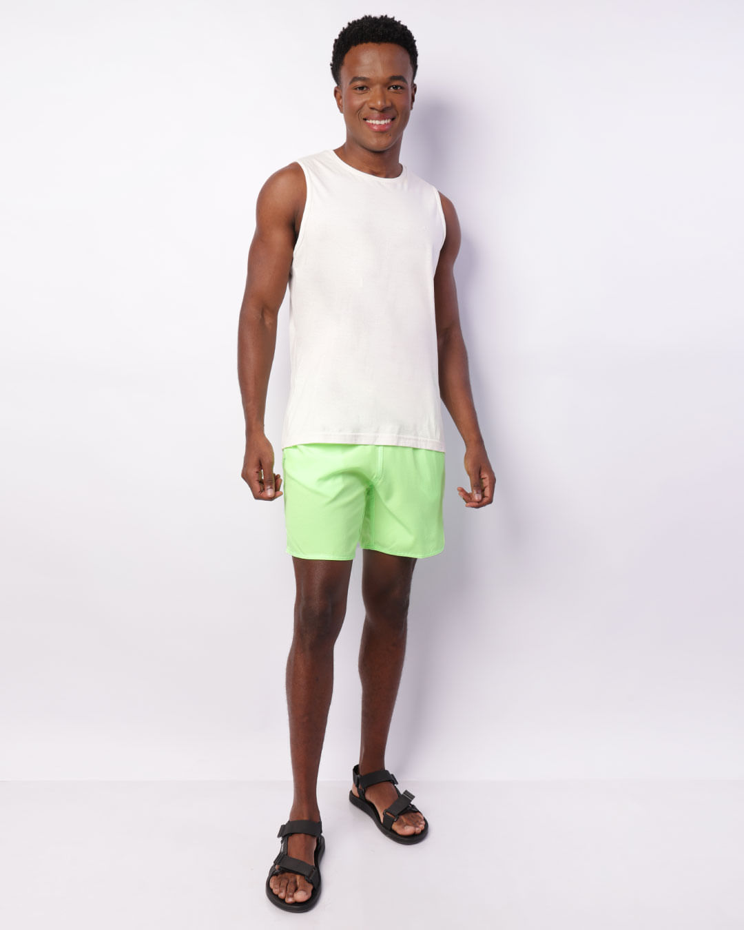 Short-Tac-elas-2669-Verde-Neon-Cos-Elast---Verde