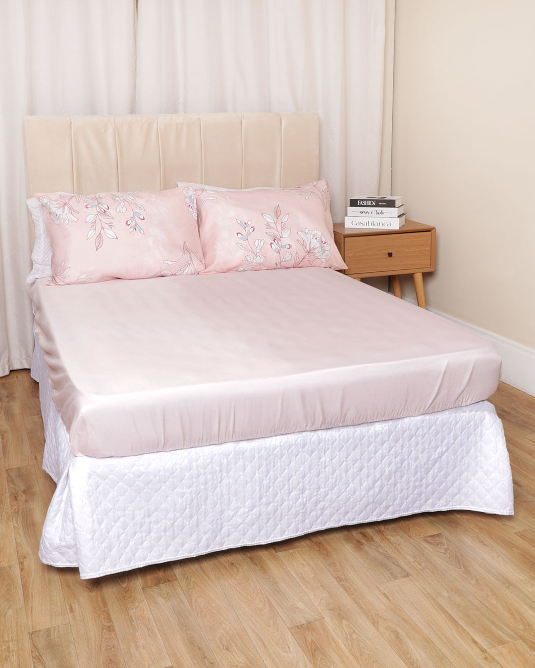 Jg-Cama-Casal-3-Pcs-Romantico-Ver-25---Rosa-Medio