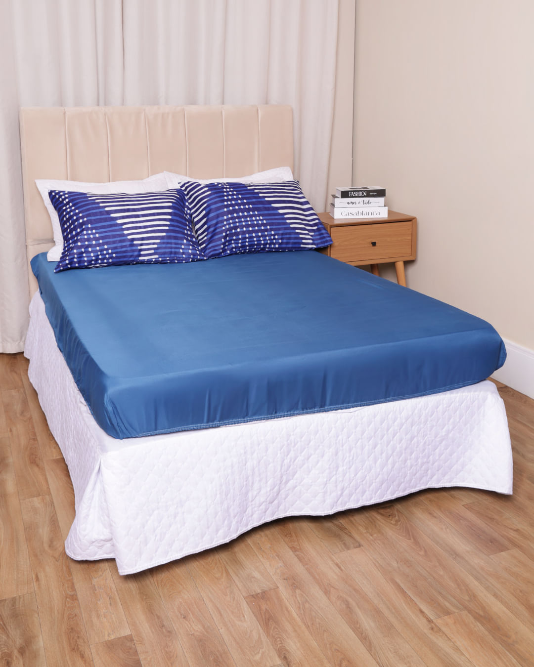 Jg-De-Cama-Casal-3-Pcs-Moderno-Ver-25---Azul-Outros