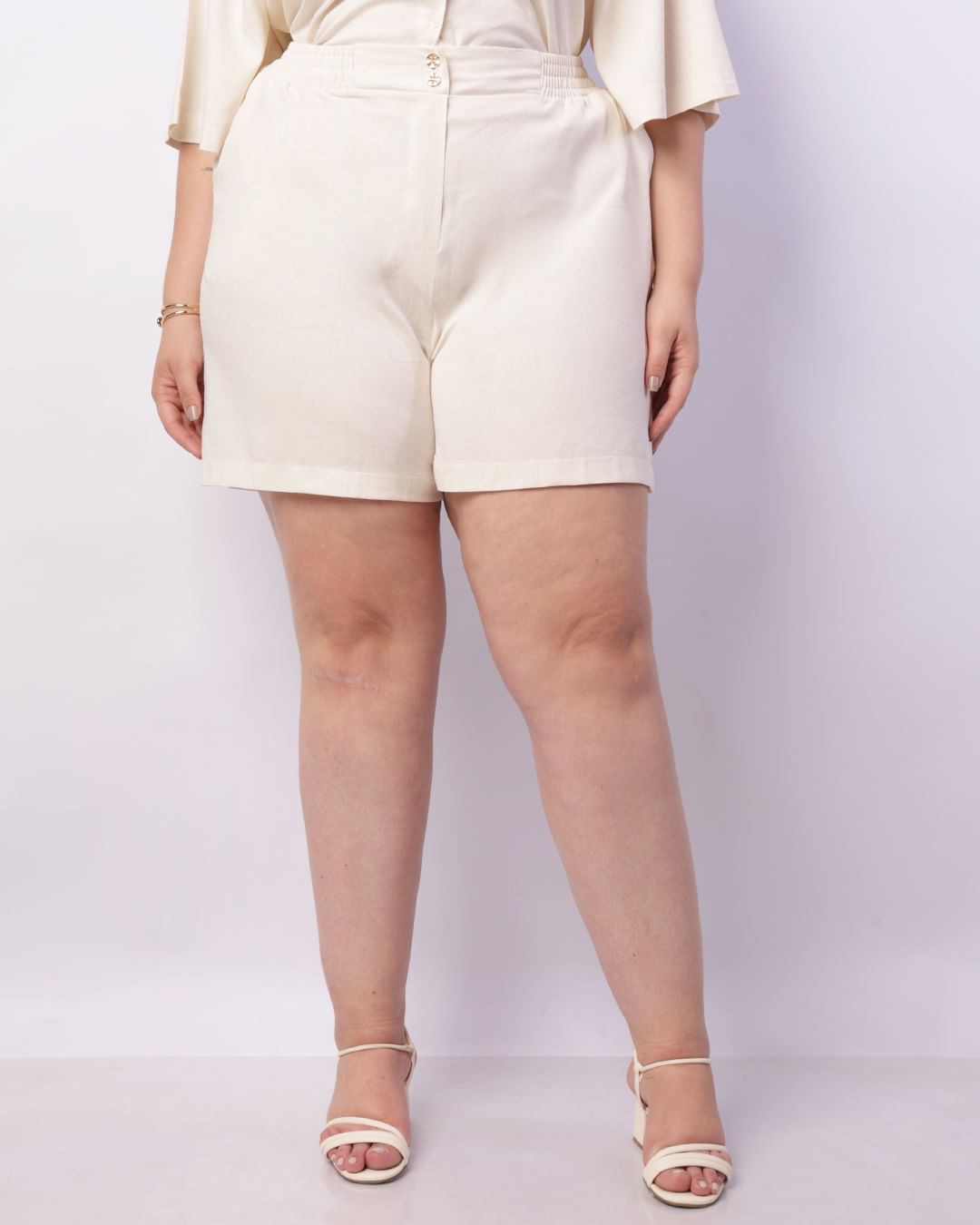 Shorts-3007127-Viscol-Cos-Elastbotao---Off-White