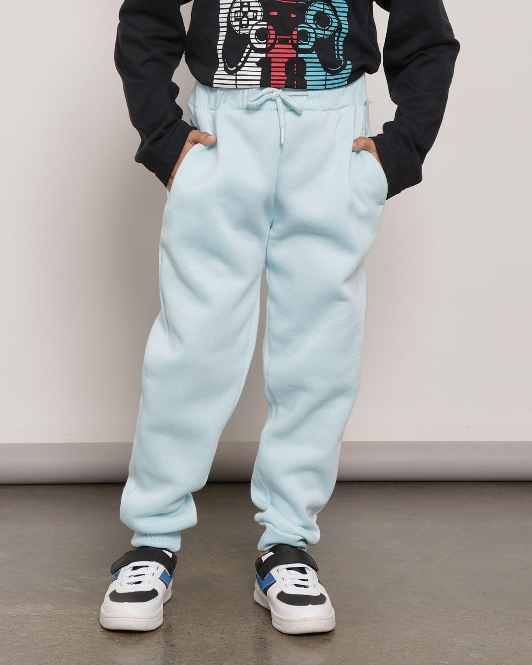 Calca-Infantil-Moletom-Jogger-Azul