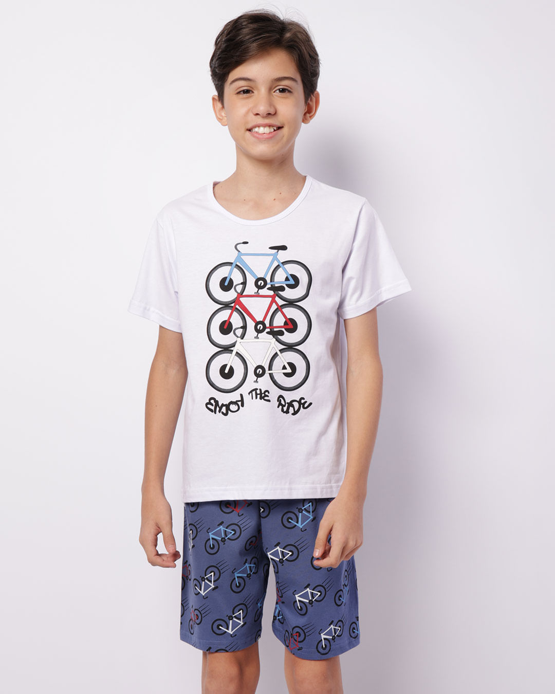 Pijama-Juvo-1016-Bicicletas-Ref-8596t---Branco