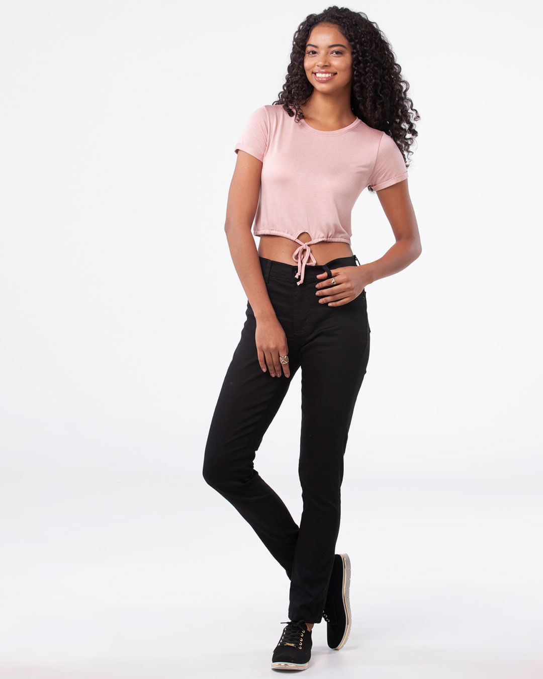 Camiseta-Feminina-Cropped-Amarracao-Rosa