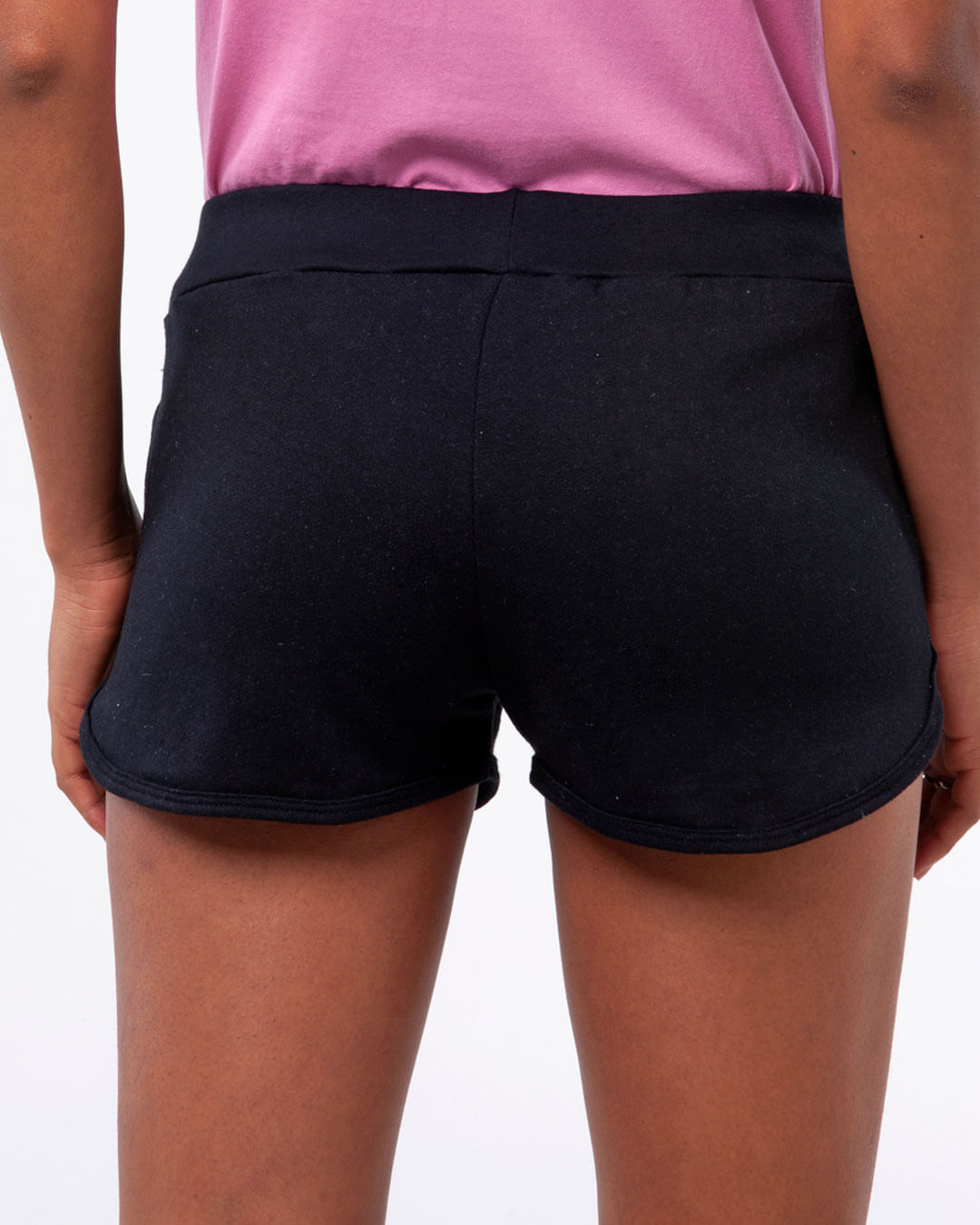 Short-Feminino-Curto-Moletom-Rosa