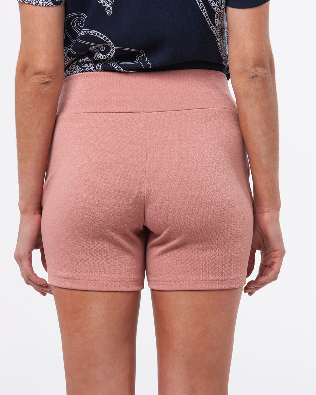 Short-Feminino-Curto-Liso-Rose