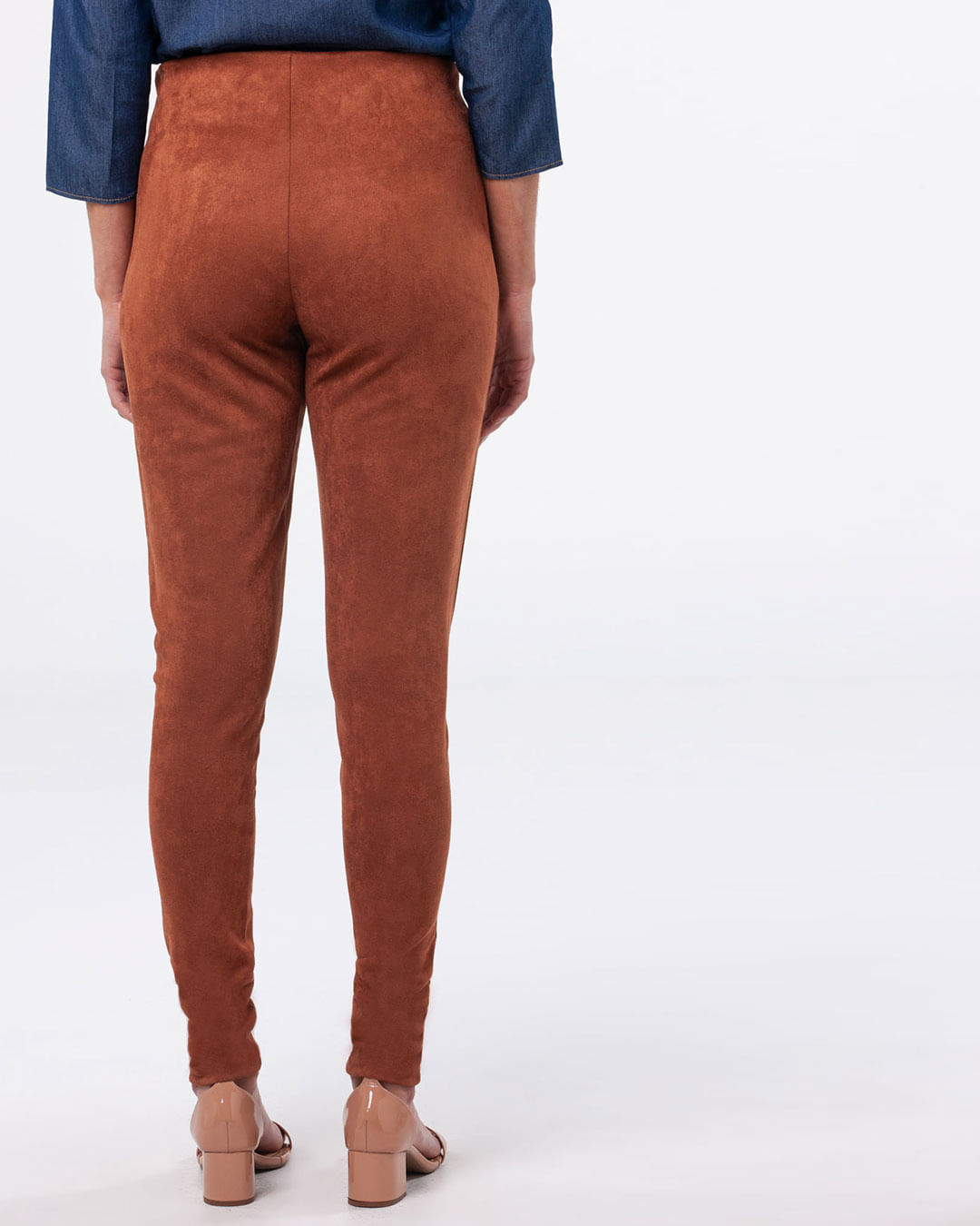Calca-Suede-Feminina-Cigarrete-Marrom