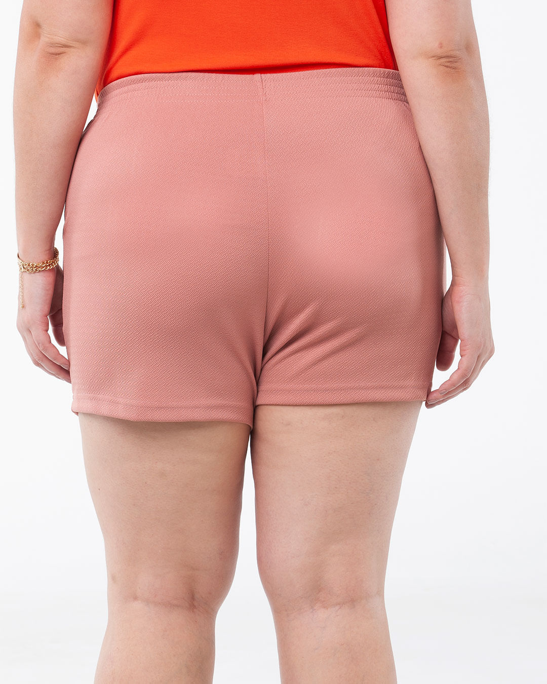 Shorts-Crepe-Feminino-Plus-Size-Cintura-Media-Rosa