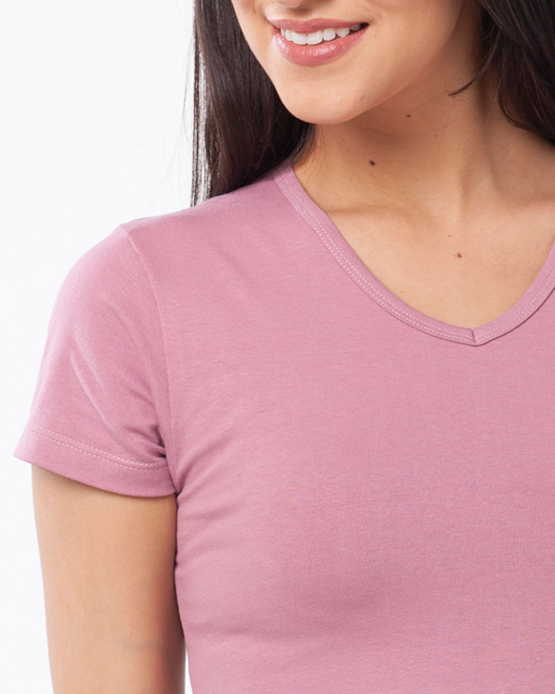 Camiseta-Feminina-Malha-Basica-Rosa