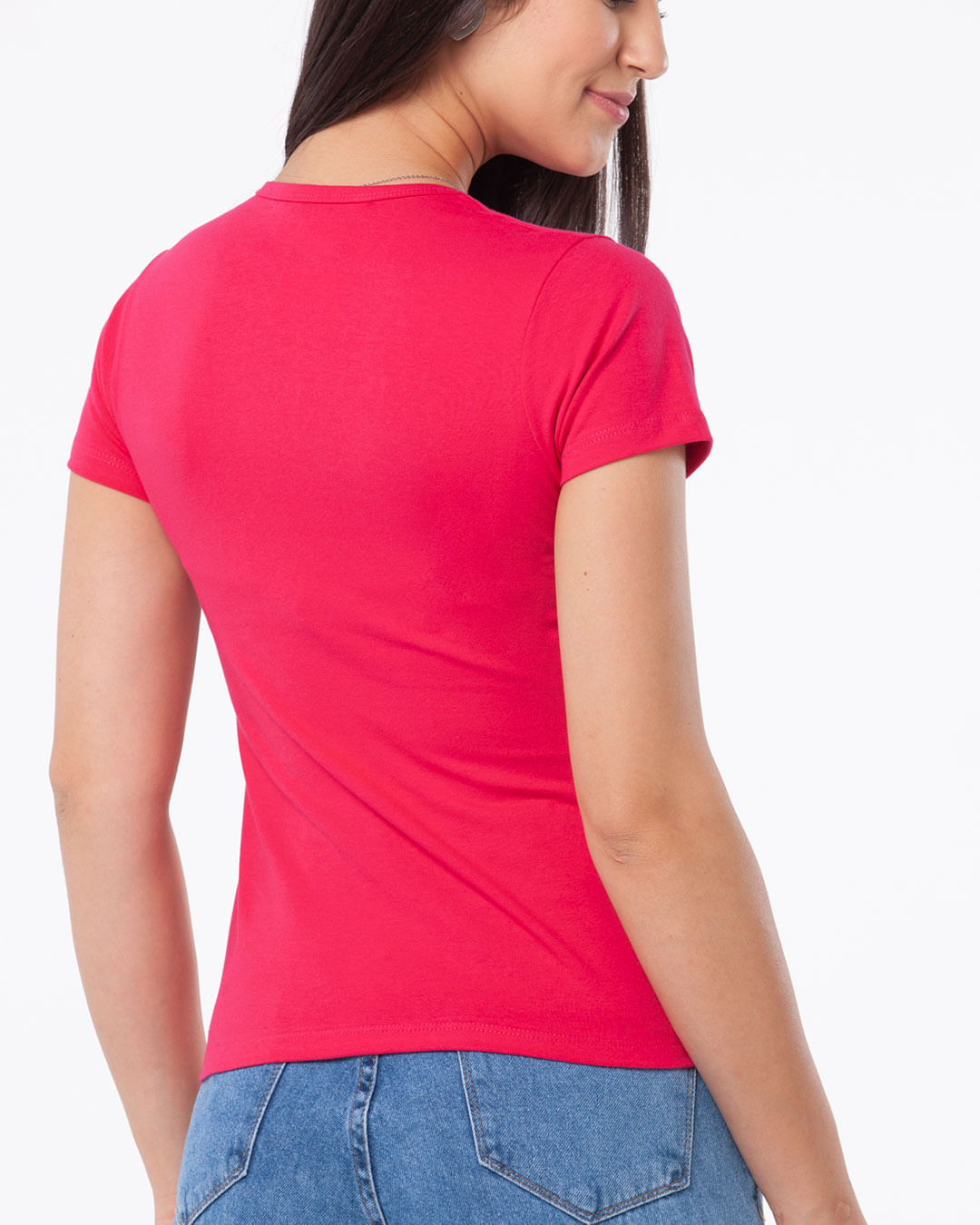 Camiseta-Feminina-Malha-Basica-Rosa
