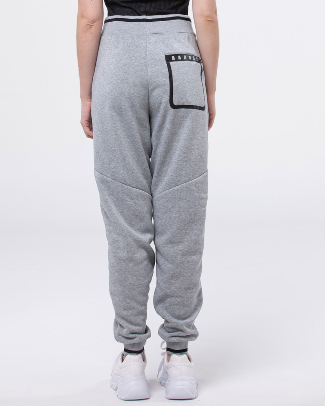Calca-Feminina-Street-Jogger-Moletom-Cinza
