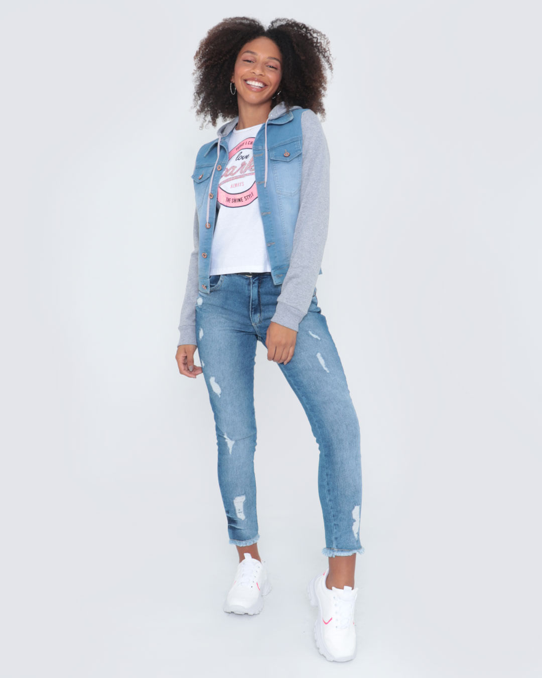Calca-Feminina-Jogger-Moletom-Cinza