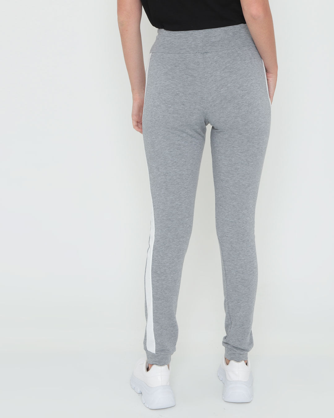 Calca-Feminina-Jogger-Moletom-Cinza