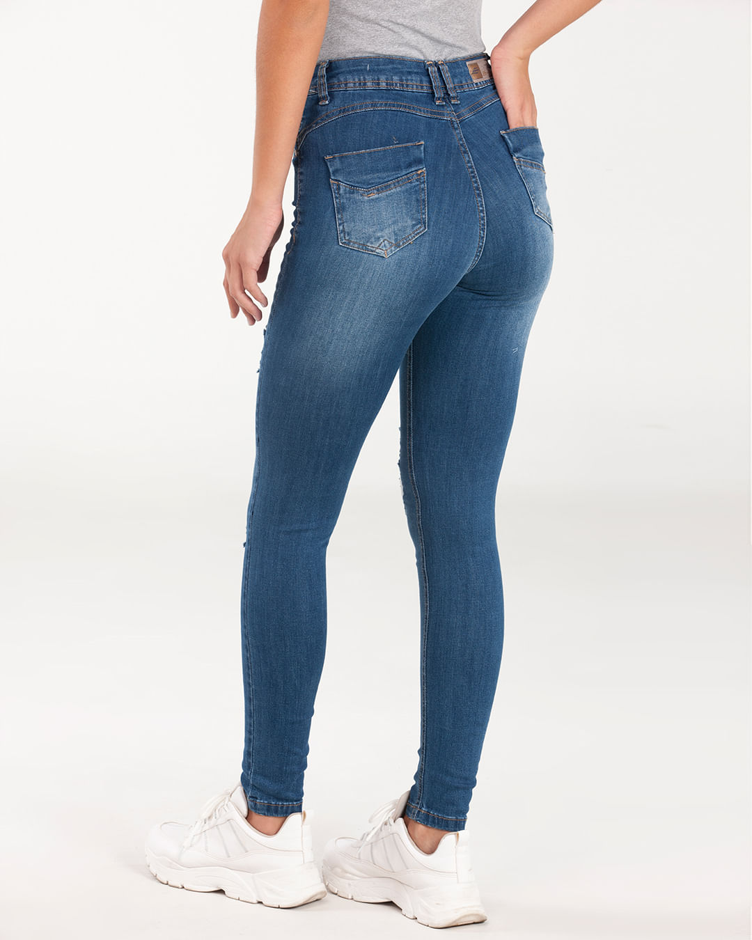 Calca-Jeans-Feminina-Destroyed-Azul-Escuro