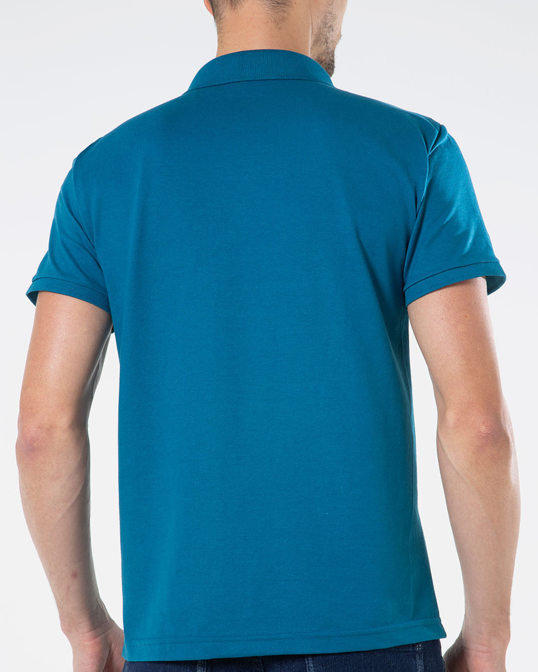Polo-Masculina-Lisa-Azul