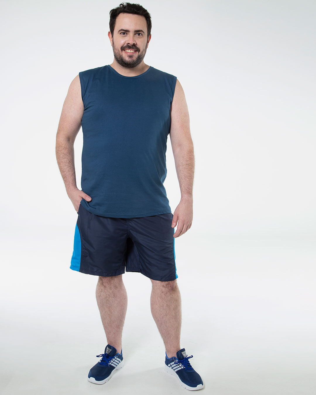 Regata-Masculina-Plus-Size-Basica-Azul-Escuro