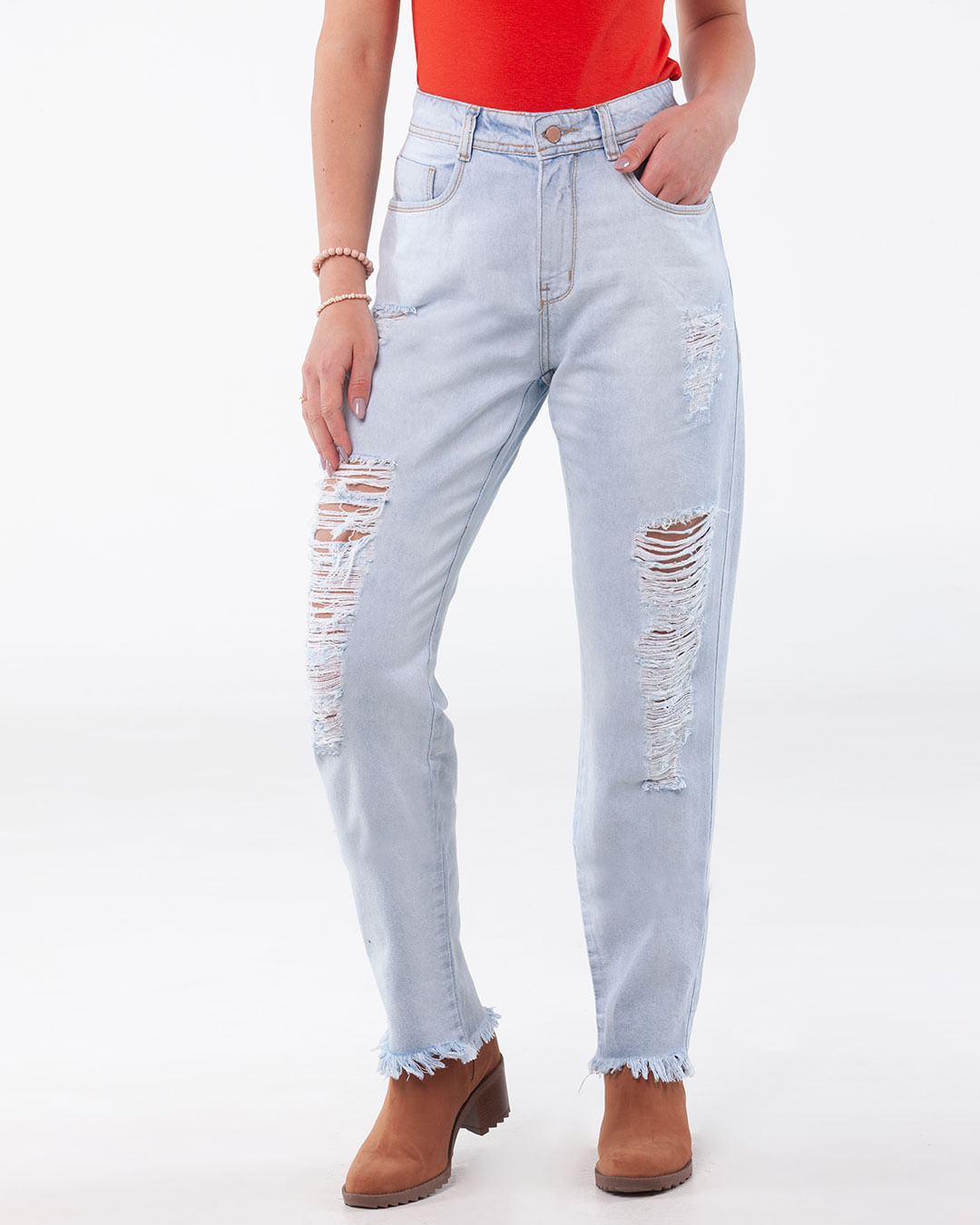Calca-Jeans-Feminina-Cintura-Alta-Boyfriend-Azul-Claro