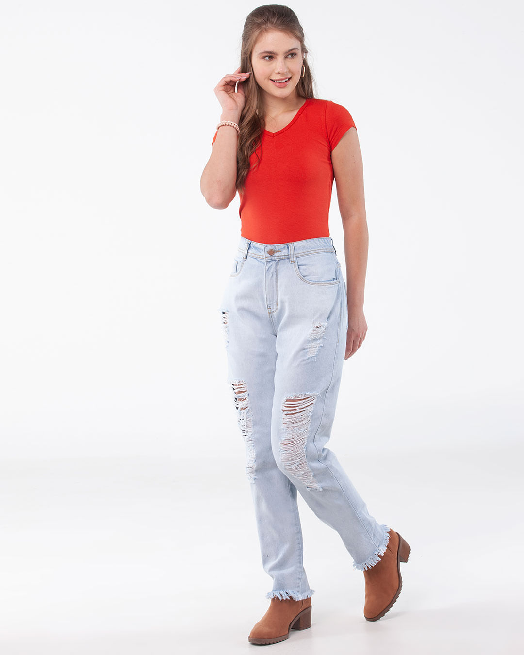 Calca-Jeans-Feminina-Cintura-Alta-Boyfriend-Azul-Claro