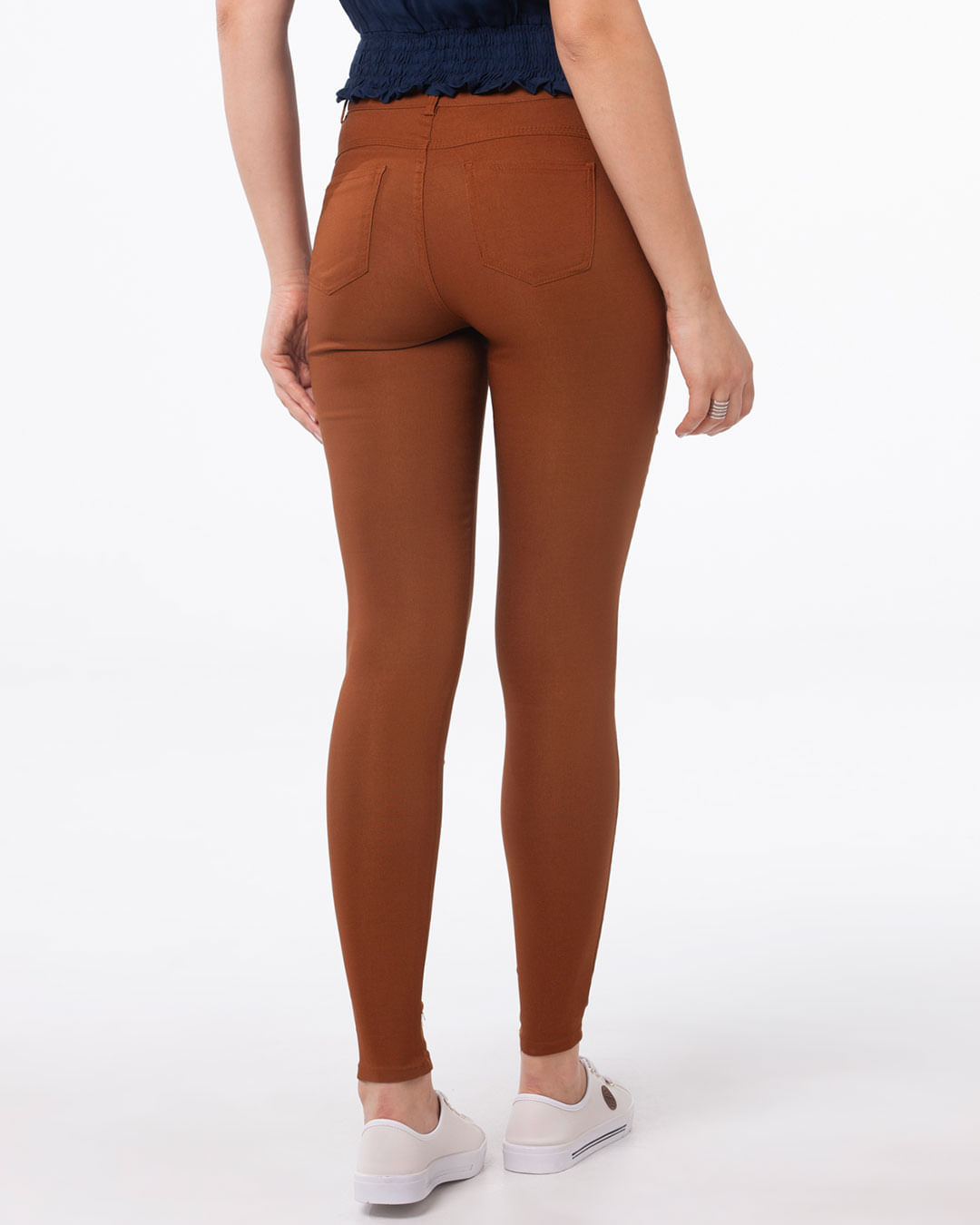 Calca-Feminina-Skinny-Bengaline-Marrom
