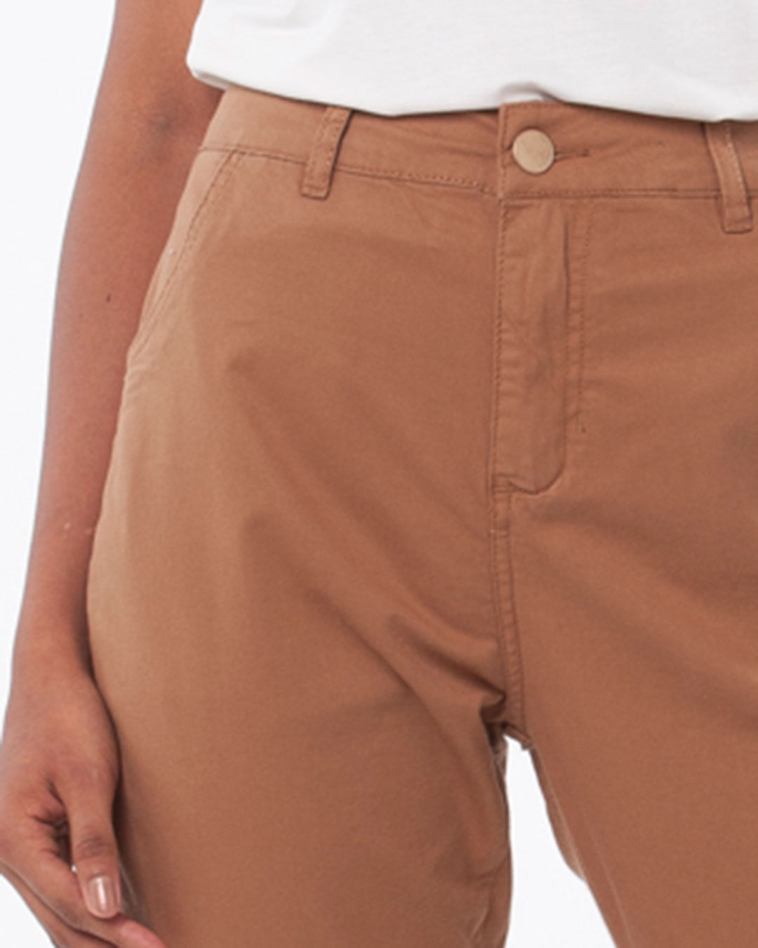 Calca-Feminina-Jogger-Sarja-Marrom