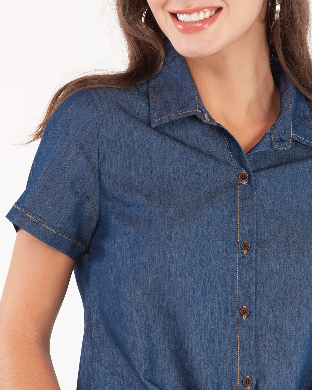 Blusa-Feminina-Jeans-Amarracao-Azul-Escuro