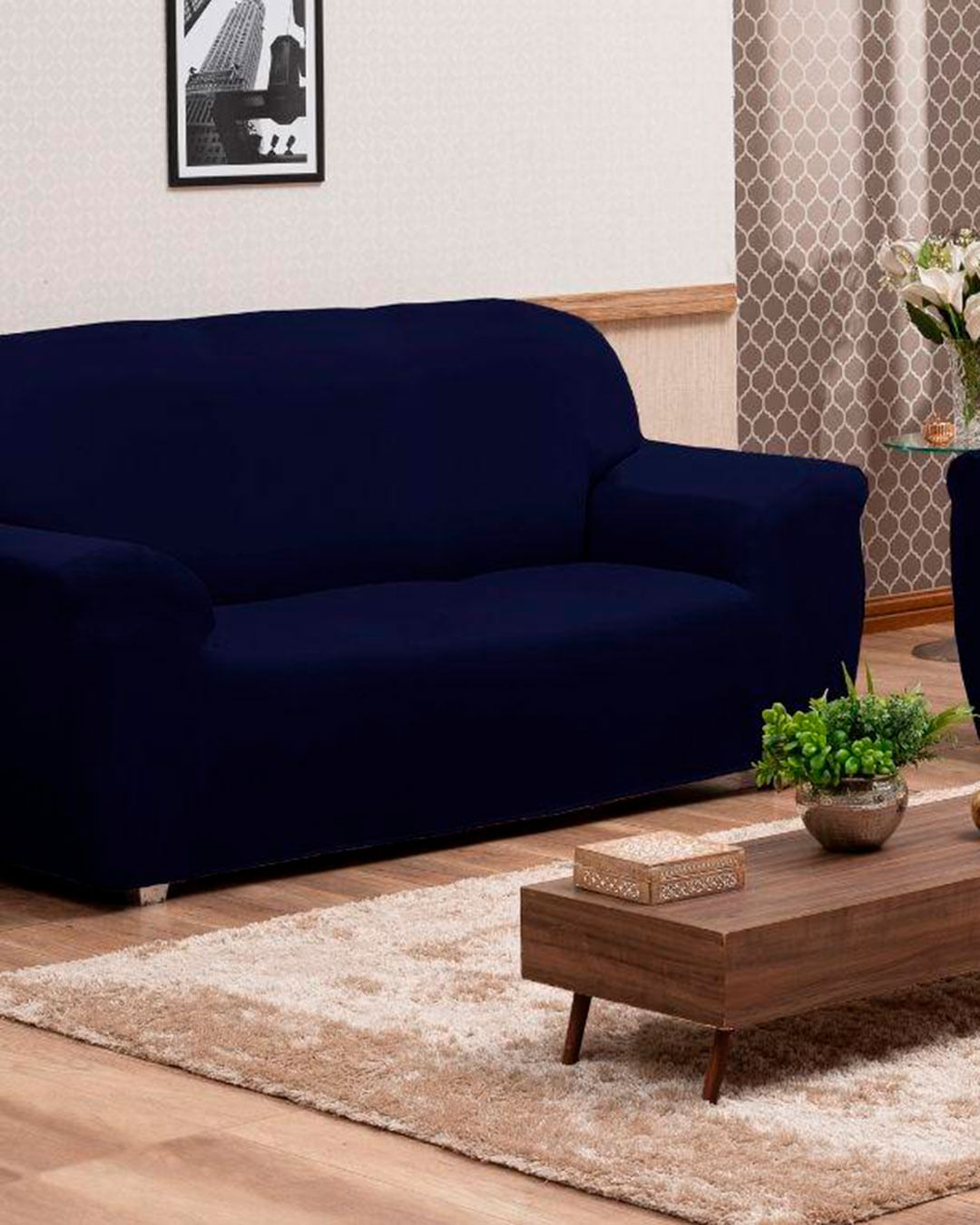 Kit-Capa-Para-Sofa-Ideal-Para-2-E-3-Lugares-Liso-King-Azul-Escuro