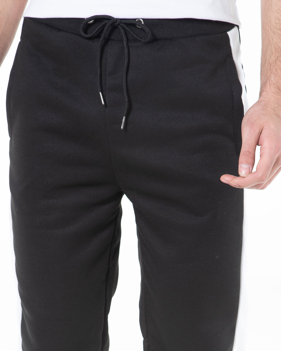 Calca-Masculina-Elastico-Faixa-Preta
