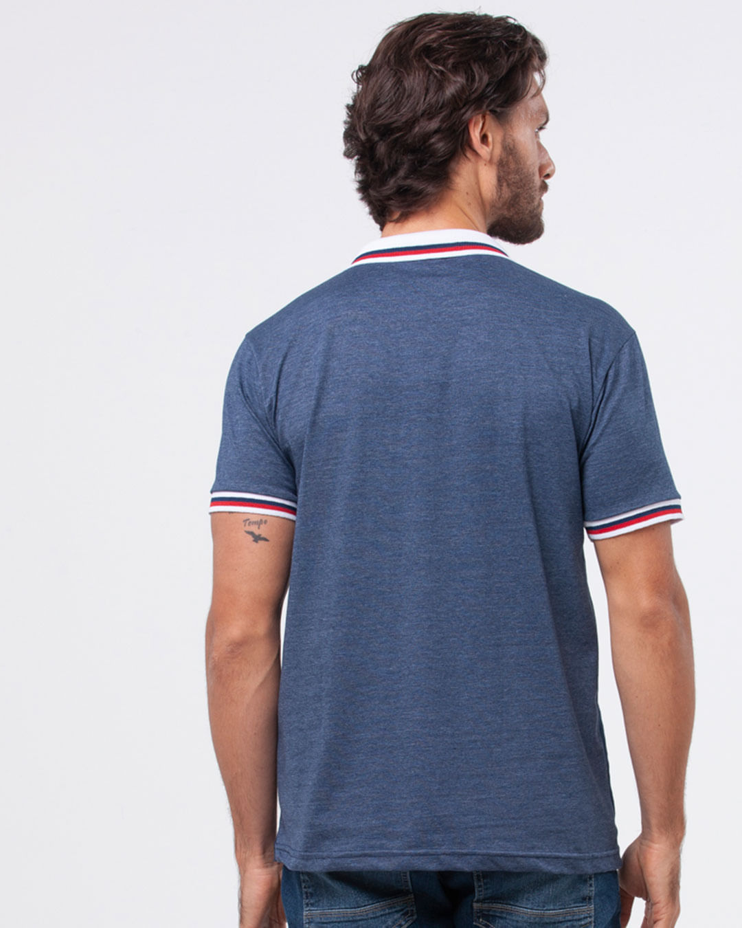 Polo-Masculina-Listras-Raglan-Bolso-Marinho