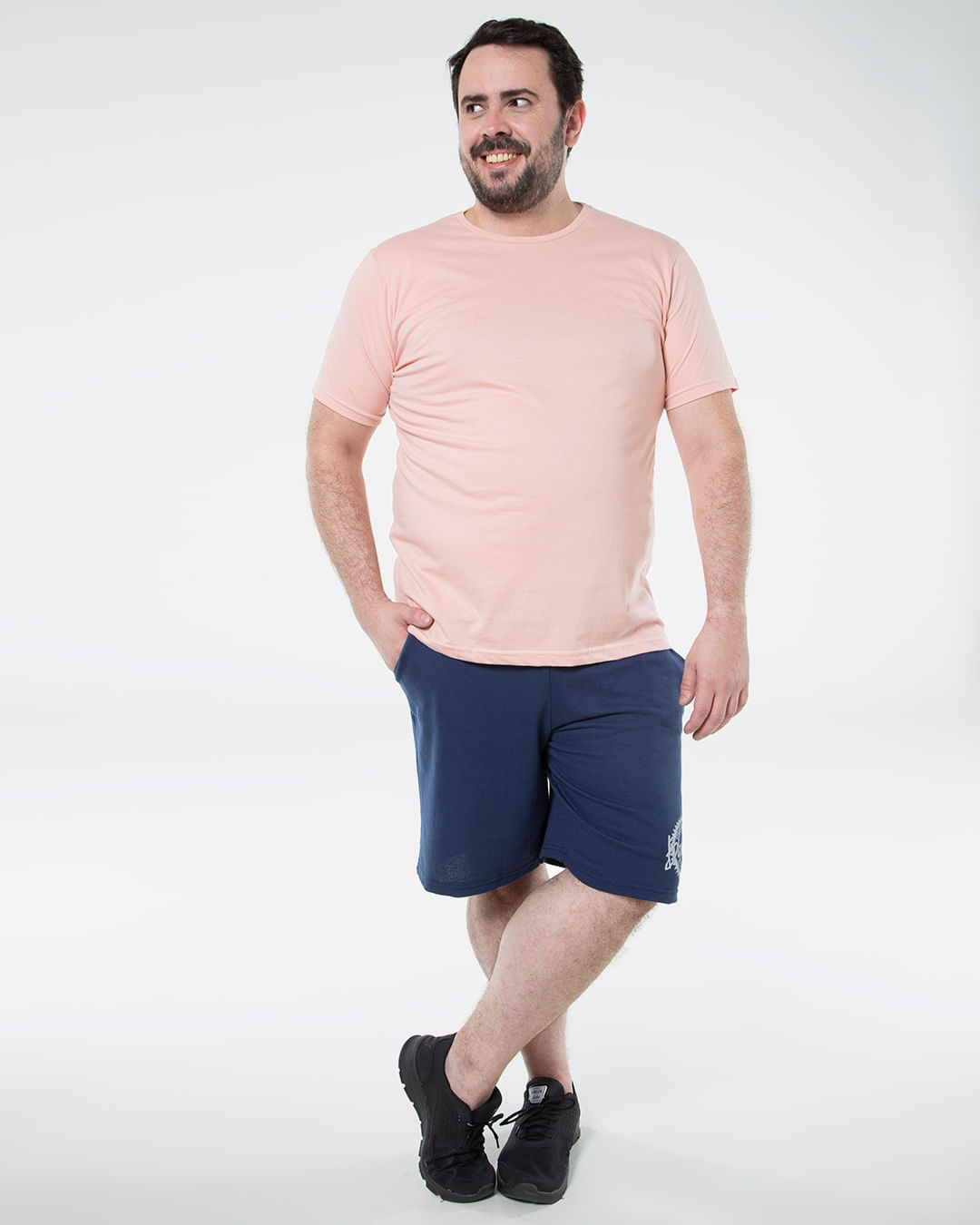 Camiseta-Masculina-Plus-Size-Basica-Rosa-Claro
