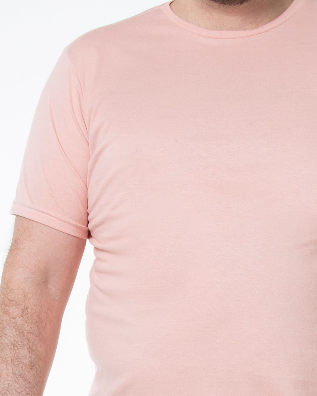 Camiseta-Masculina-Plus-Size-Basica-Rosa-Claro