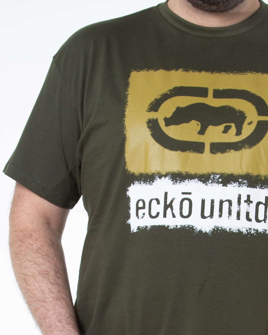 Camiseta-Masculina-Plus-Size-Estampada-Ecko-Verde