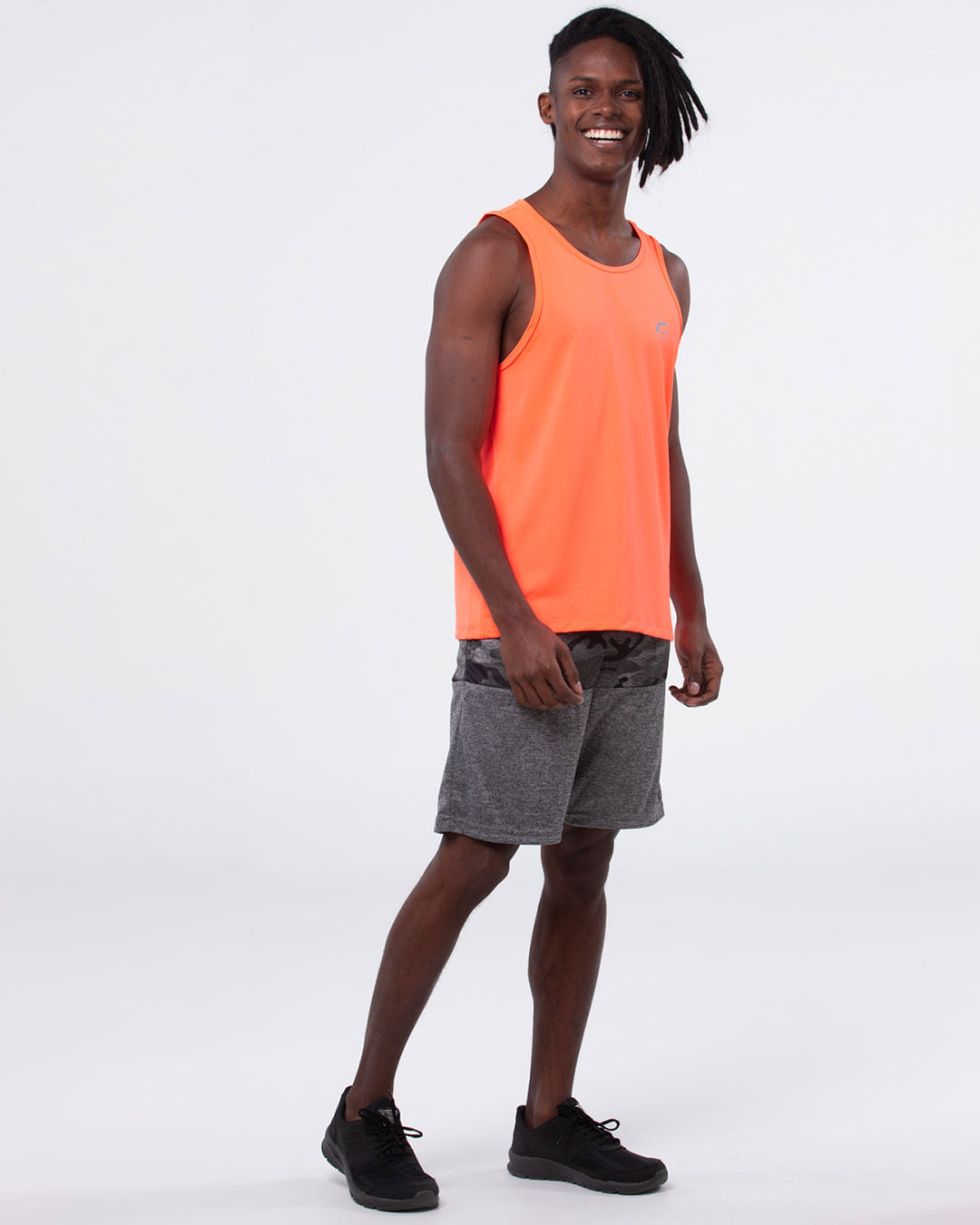 Regata-Masculina-Basica-Laranja