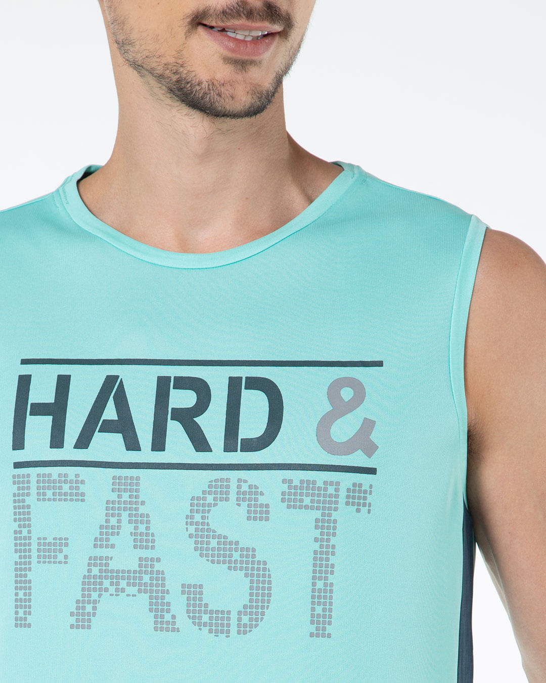 Regata-Masculina-Estampada-Recorte-Verde-Claro