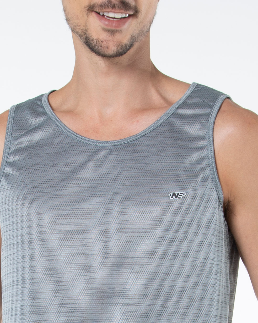 Regata-Masculina-Basica-Rajada-Cinza