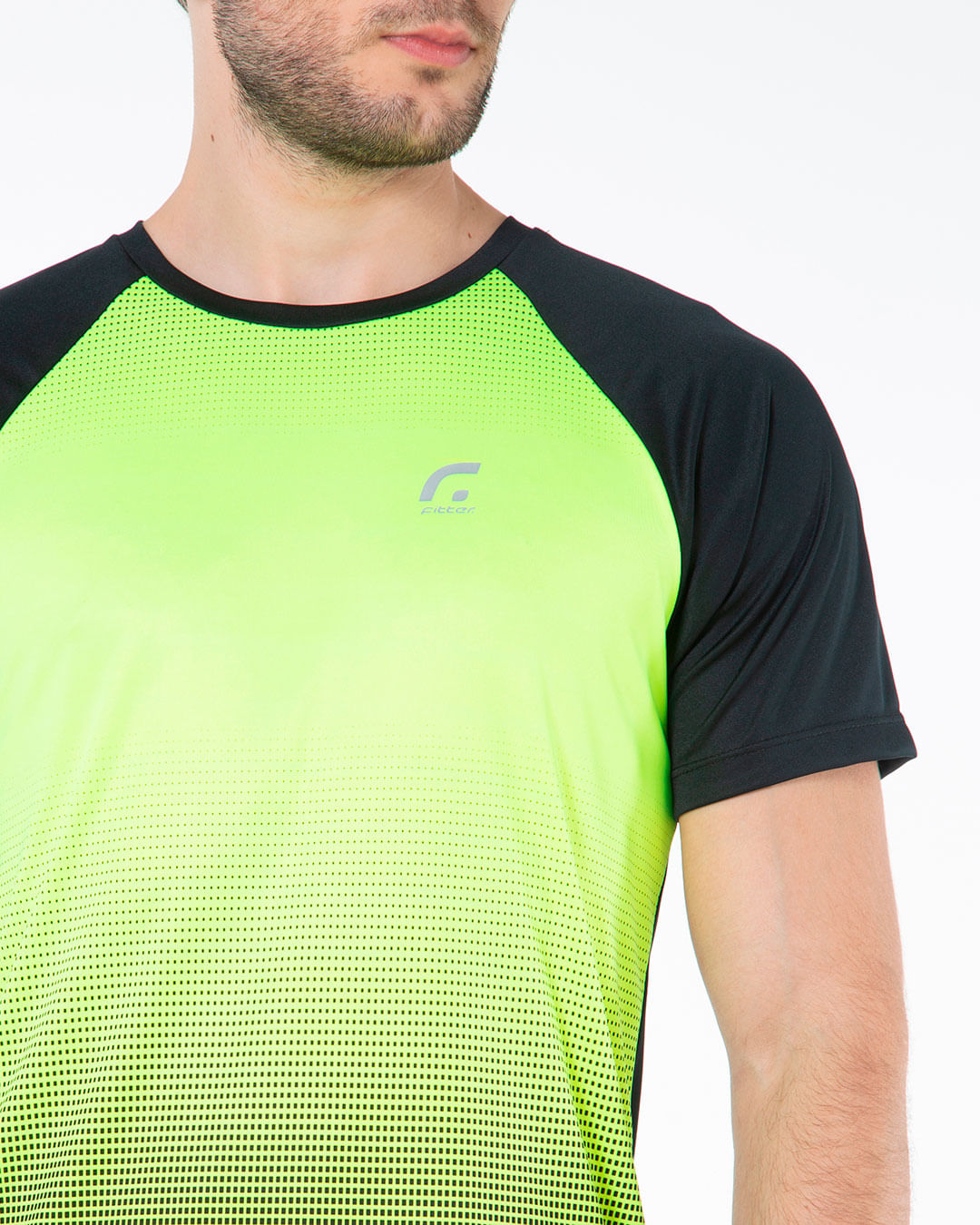 Camiseta-Masculina-Raglan-Degrade-Neon-Amarelo