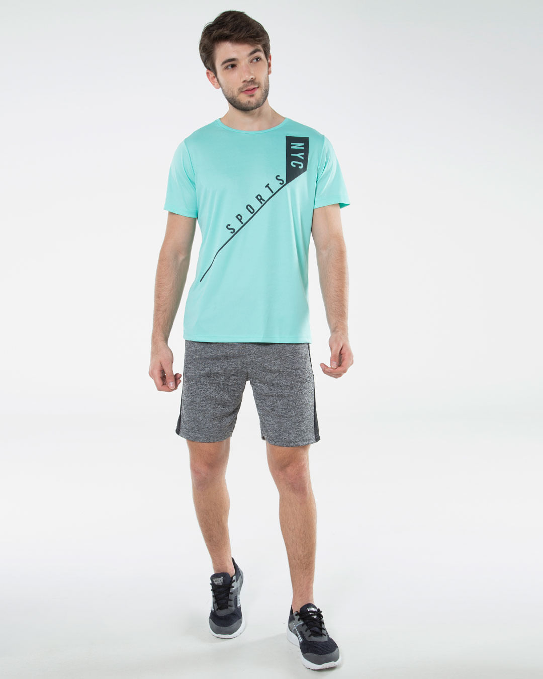 Camiseta-Masculina-Estampada-Nyc-Verde