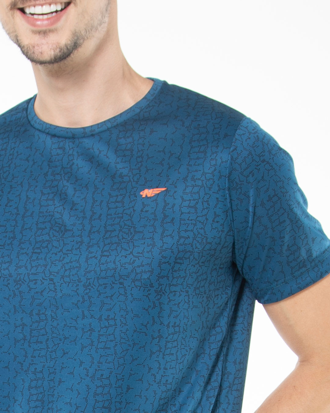 Camiseta-Masculina-Estampada-Linhas-Azul