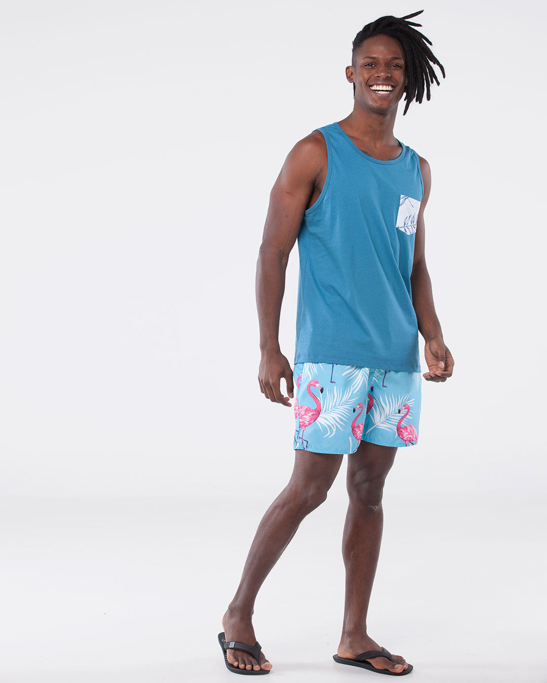 Regata-Masculina-Bolso-Estampado-Azul