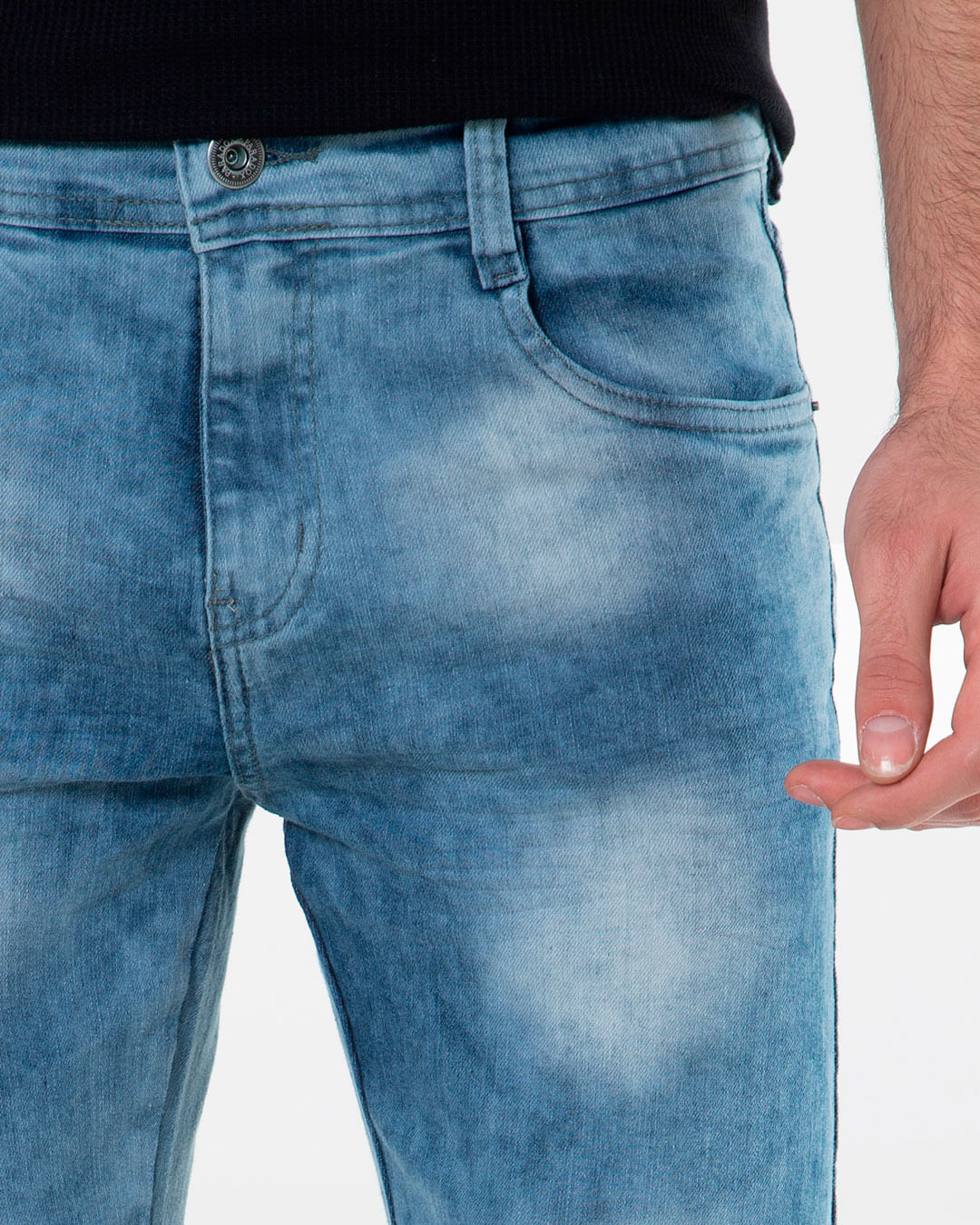 Bermuda-Jeans-Masculina-Barra-Xadrez-Azul-Claro