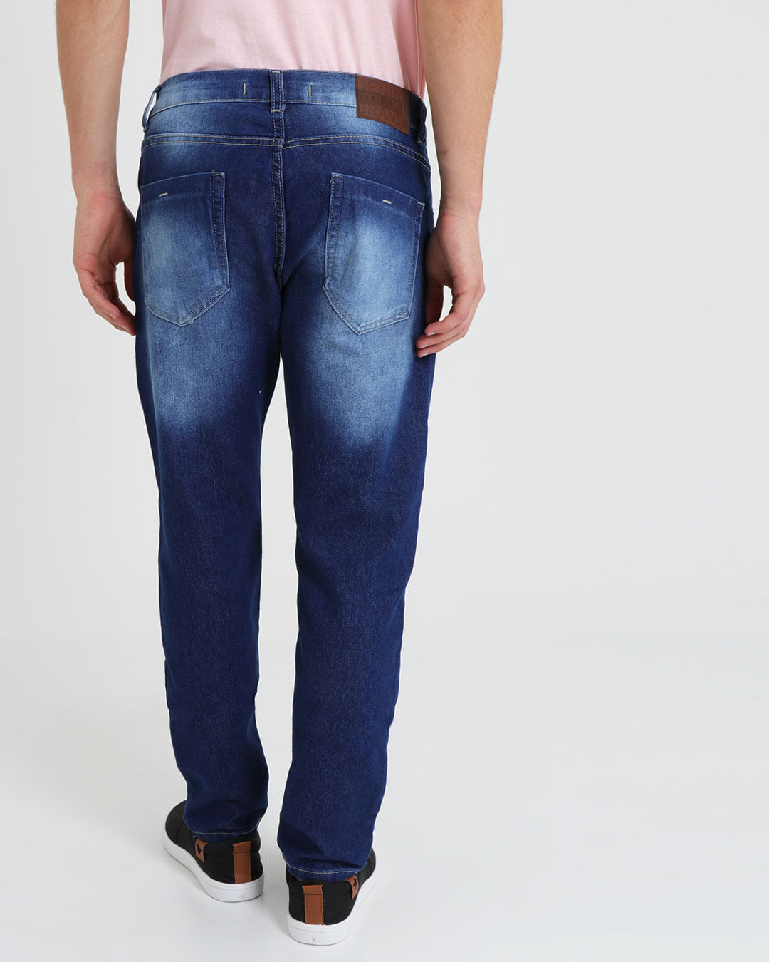 Calca-Jeans-Masculina-Reta-Elastano-Azul-Medio
