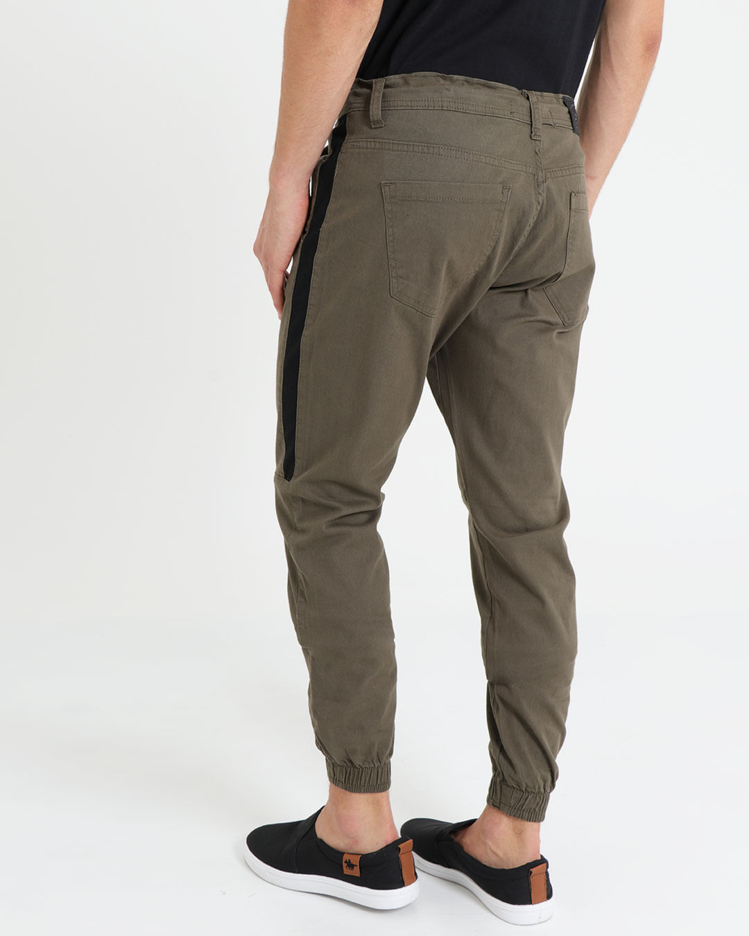 Calca-Sarja-Masculina-Jogger-Verde