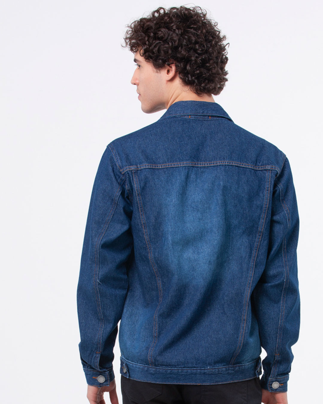 Jaqueta-Jeans-Masculina-Com-Puidos-Azul
