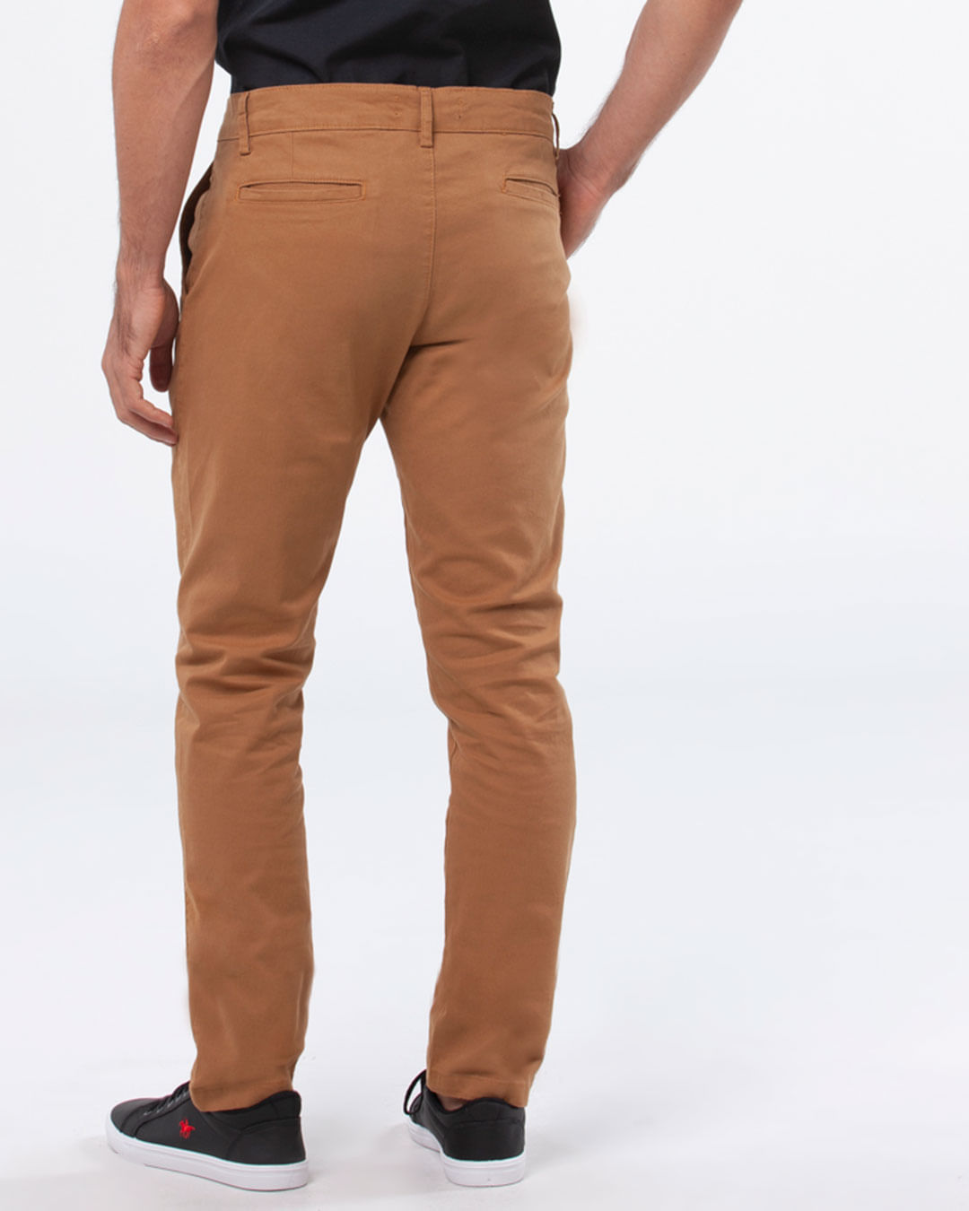 Calca-Masculina-Sarja-Basica-Marrom