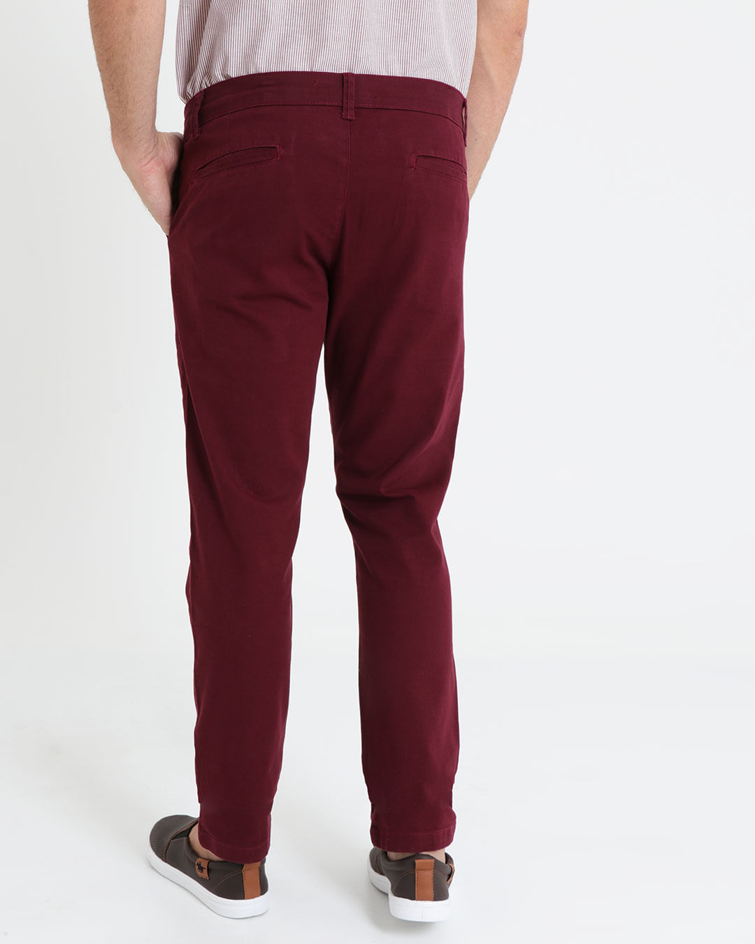 Calca-Masculina-Sarja-Basica-Vinho