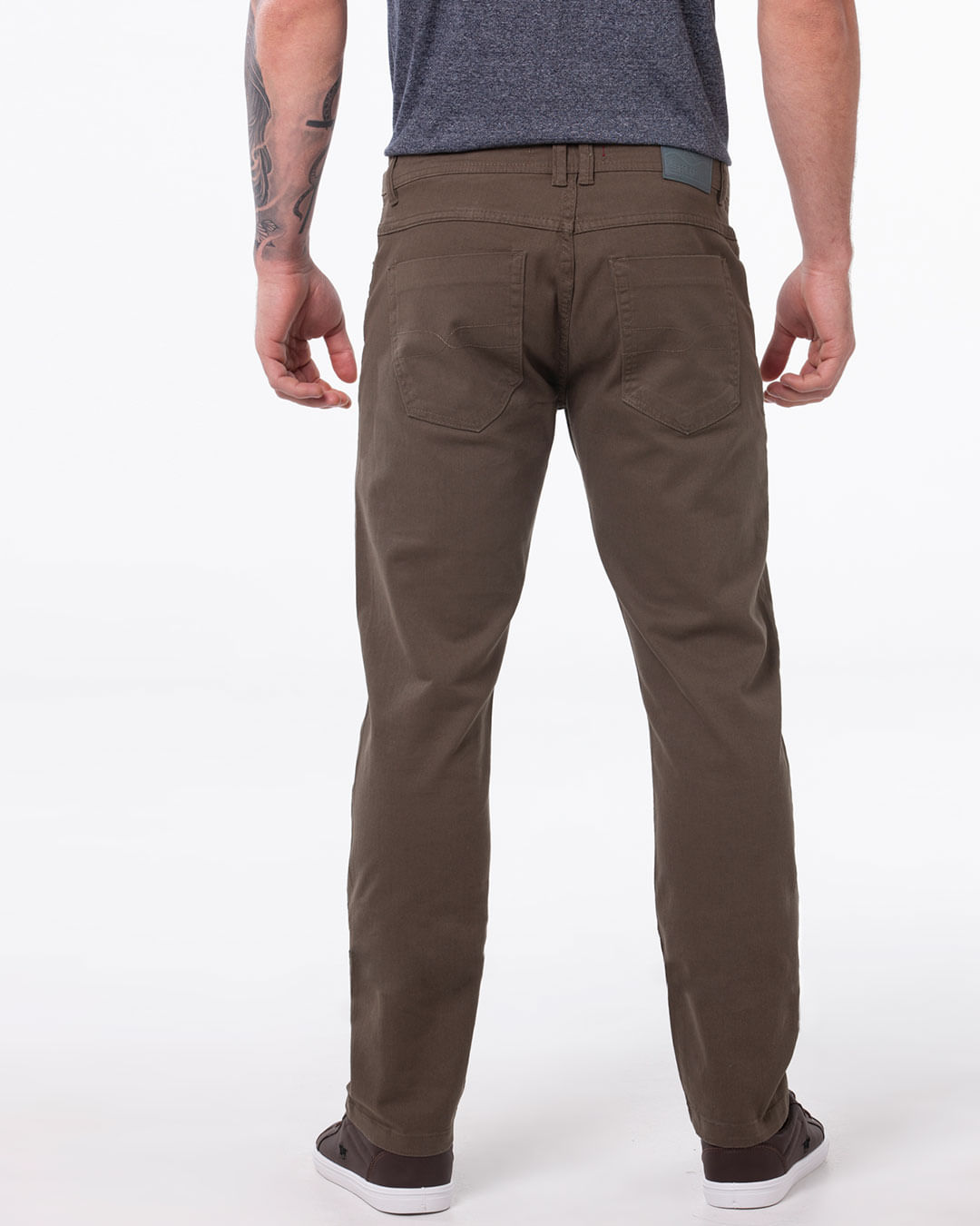 Calca-Masculina-Sarja-Reta-Verde