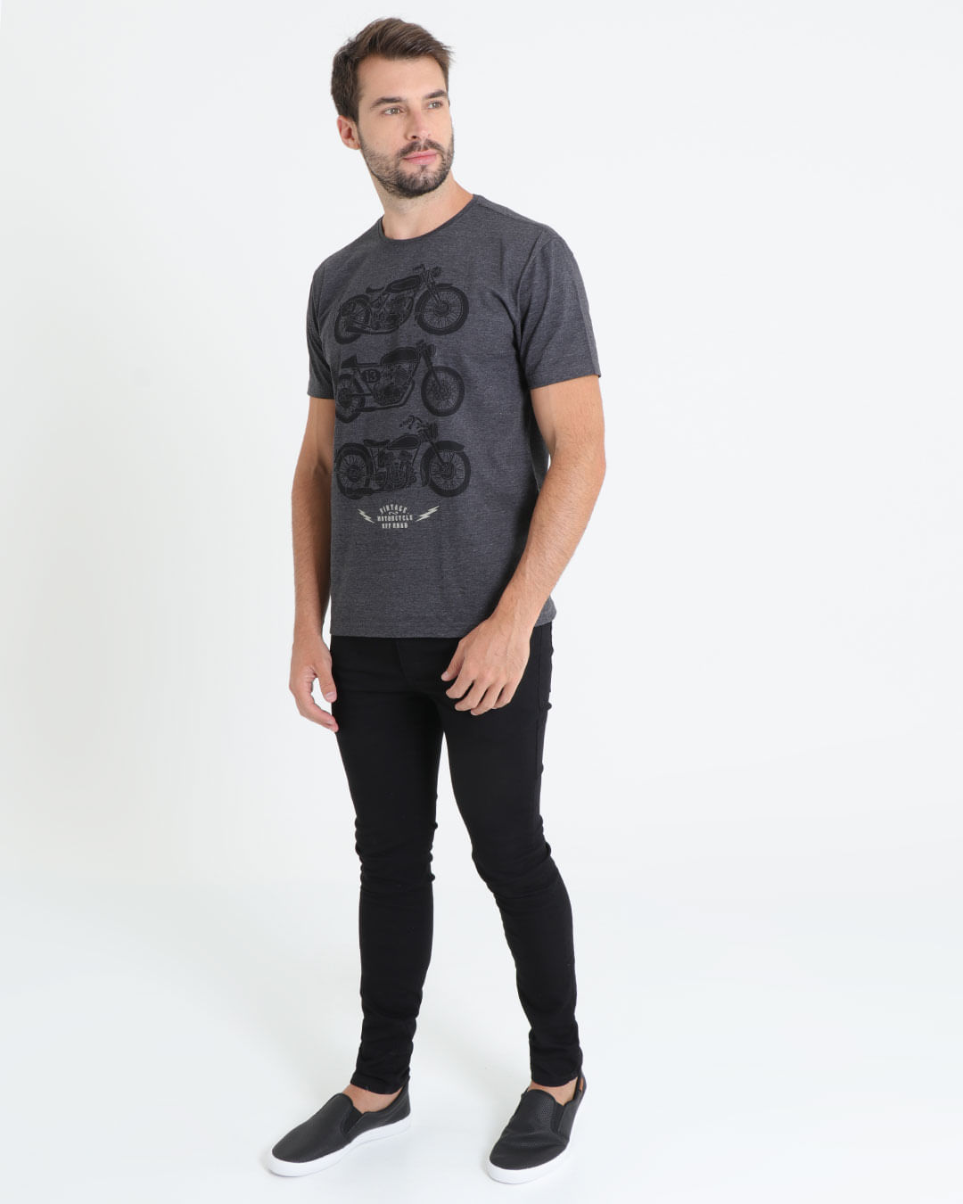 Calca-Jeans-Masculina-Elastano-Preto